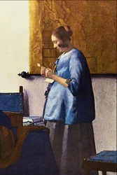 Woman reading a letter